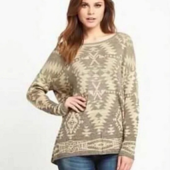 VGUC Denim & Supply Ralph Lauren 100% cotton southwest print long sleeve sweater - Picture 1 of 7